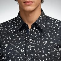 Image 2 of camisa manga corta música negra