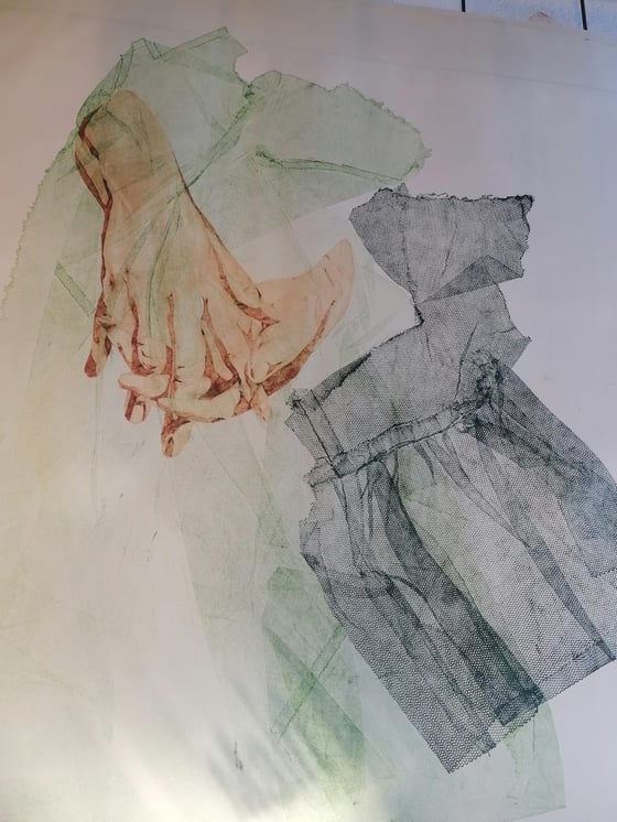 Image of 'This Woman's Work' Monotype 2024