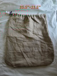 Pure Linen Bread Bag in Papyrus Green