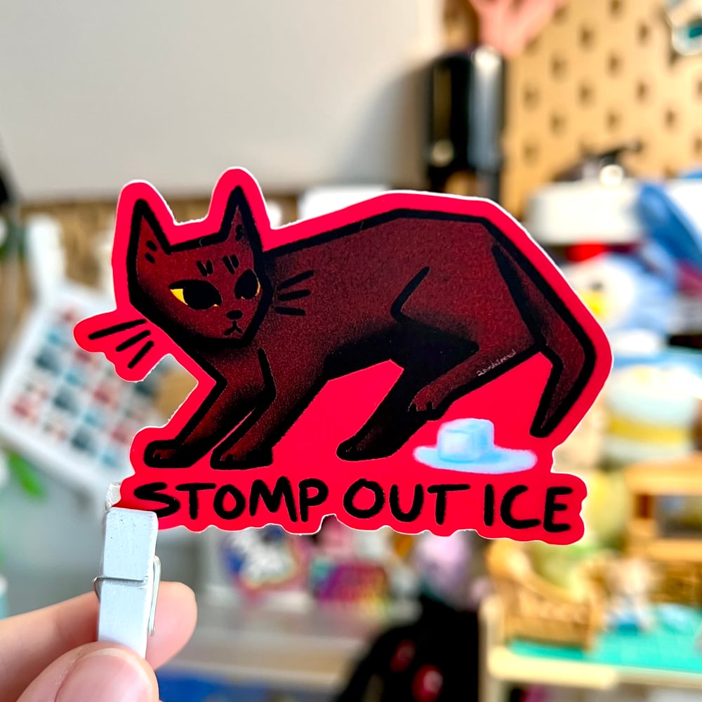 Image of Stomp Out ICE Fundraiser Sticker