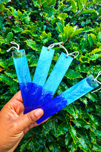 Image 2 of Ocean Resin Bookmark | Blue Gradient Bookmark