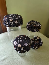 Image 1 of Certified Organic Cotton Jar Covers- Prairie at Midnight 