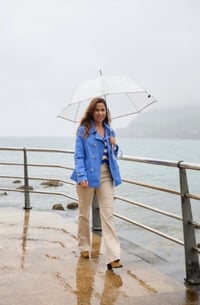 Image 10 of TRENCH AZUL BMB