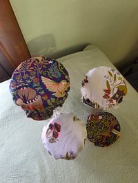 Image 2 of Certified Organic Cotton Jar Covers in Forest Friends