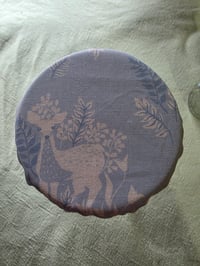 Image 2 of Certified Organic Cotton Jar Covers in Fawns & Ferns