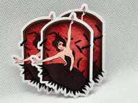 Image 2 of Mean Magical Ballerina Sticker