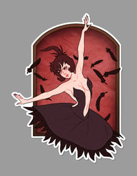 Image 1 of Mean Magical Ballerina Sticker