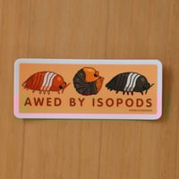 Image 3 of Awed by Isopods Sticker