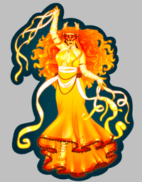 Image 1 of Sister of the Dragon's Flame Sticker