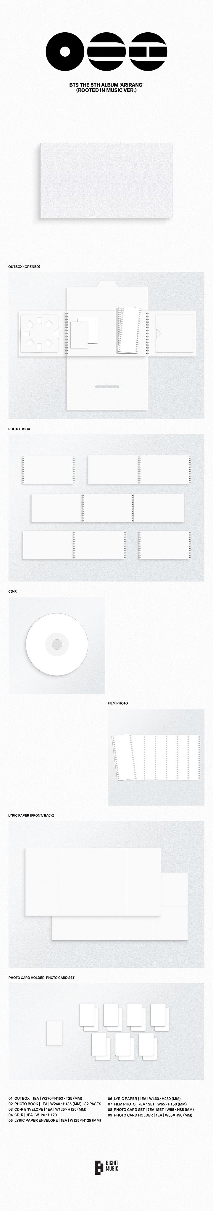 Image of [PRE-ORDER] BTS ‘ARIRANG’ Set + Living Legend Ver.+ Weverse Album Ver. + Weverse Shop POB