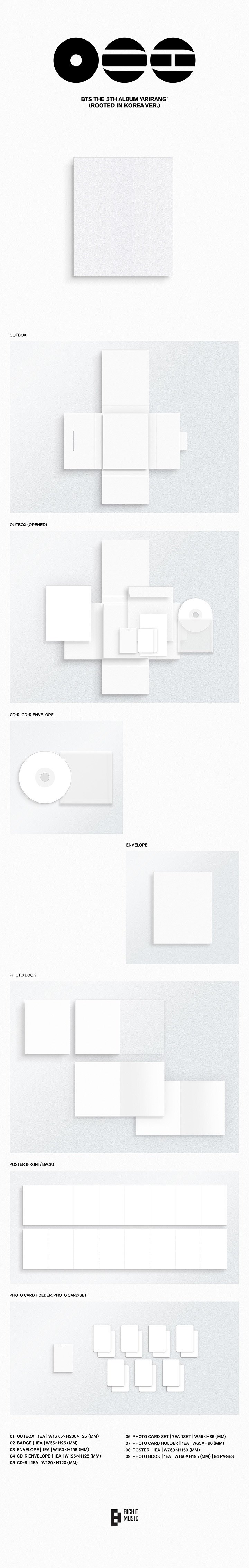 Image of [PRE-ORDER] BTS ‘ARIRANG’ Set + Living Legend Ver.+ Weverse Shop POB