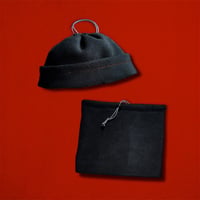 Digital Black Cinch Beanie