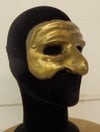 Gold Pulcinella Mask