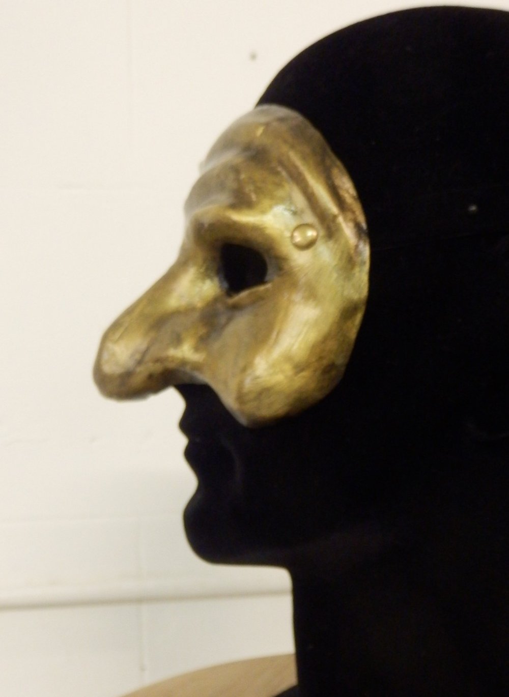 Gold Pulcinella Mask