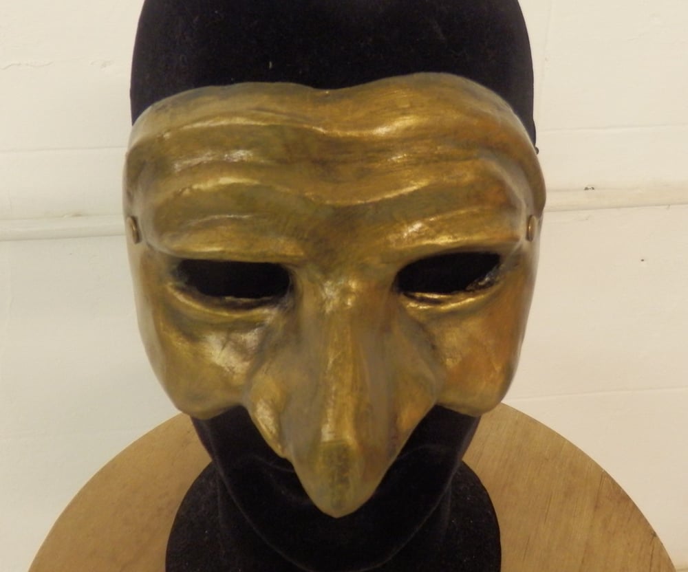 Gold Pulcinella Mask