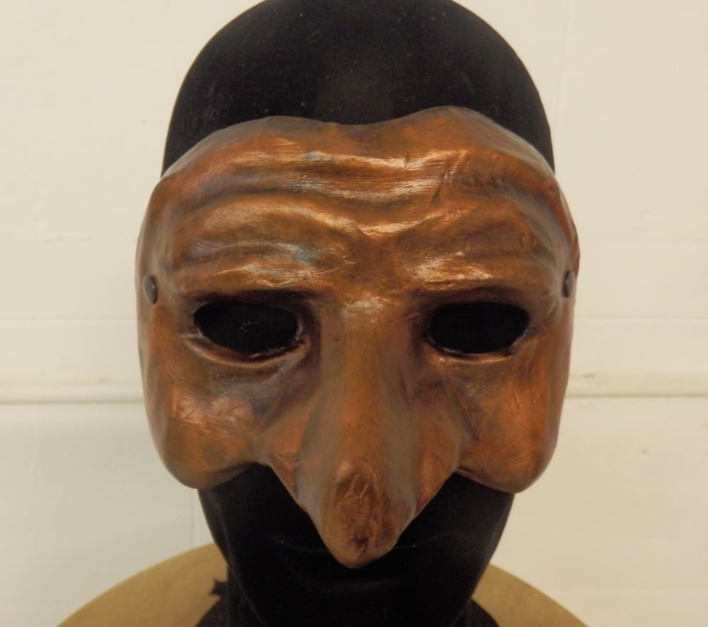 Bronze Pulcinella Mask