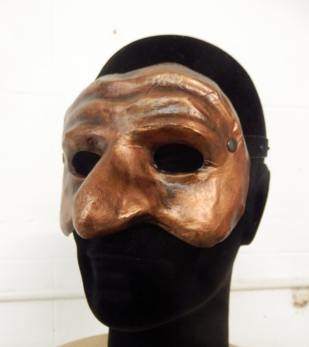 Bronze Pulcinella Mask