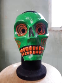 Image 2 of Green Skull Mask