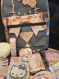 Image 2 of Hello Kitty Grey & Pink Backpack Bundle 