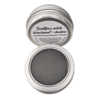 Dentifrice Solide Blanchissant au Charbon avec Boîtier Métallique (70 g)