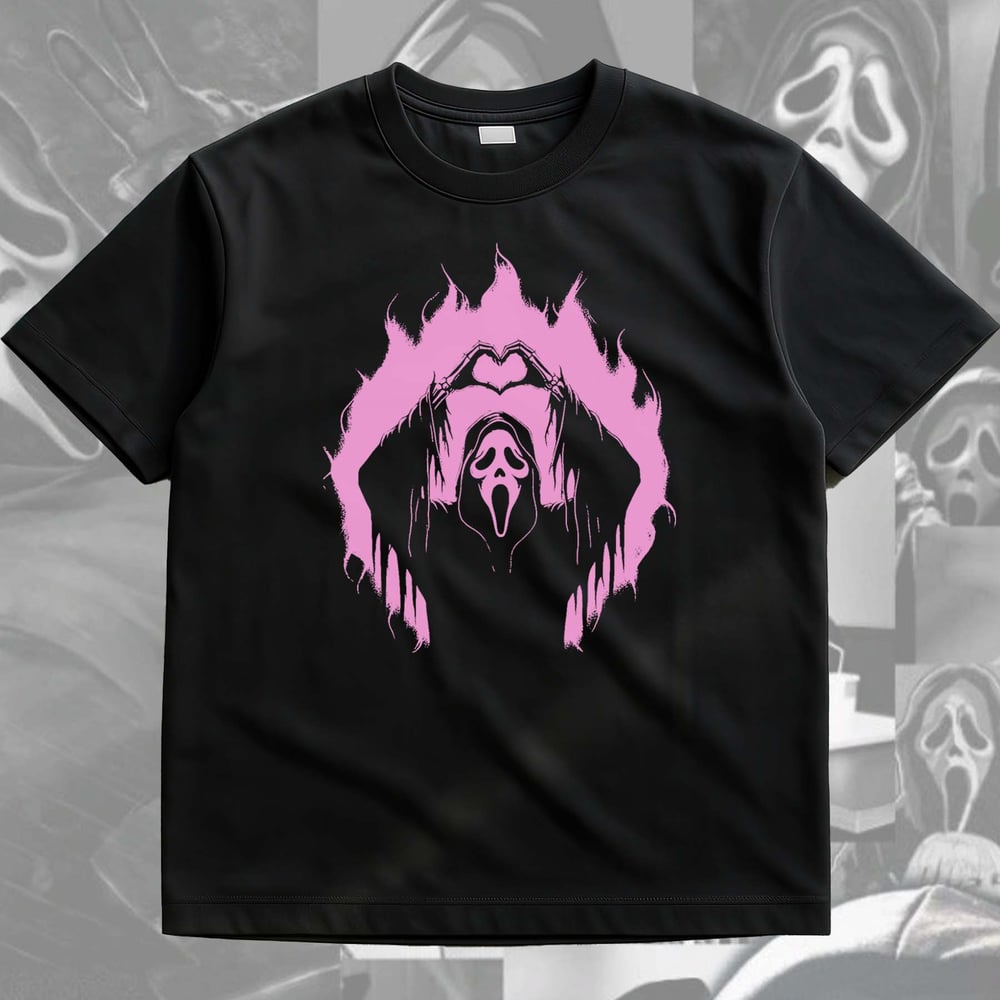 Image of PINK GHOST HEARTHANDS  T-SHIRT / SWEATER