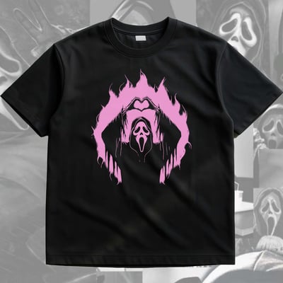 Image of PINK GHOST HEARTHANDS  T-SHIRT / SWEATER