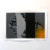paintings on paper 1/9 - Grey/Black/Orange