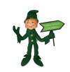 5in Leprechaun Crossing Elf