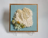 Punch Needle Framed Art: Blue III