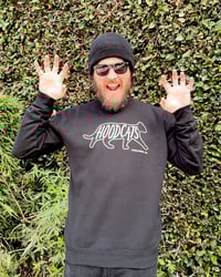 Image 1 of Hoodcats glow-in-the-dark crew neck sweatshirt