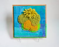 Punch Needle Framed Art: Painted Blue II