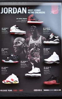 Image 2 of Jordan Sneaker Frame Display