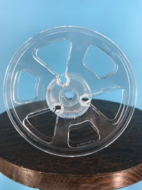Image 1 of 1/4" x 5" Clear Small Hub Premium Plastic Reel with Tape Slot *10 PACK