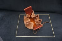 Image 6 of Leather drawstring pouch, Coin bag, 