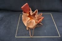 Image 10 of Leather drawstring pouch, Coin bag, 