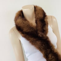 Image 7 of Vintage 1950s Sable Mink Fur Collar / Shoulder Wrap Scarf