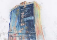Image 2 of The  Met Tower, Glasgow - Charcoal and Soft Pastels on Paper 