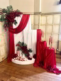 BLACK - Stretch Satin Draping Material 25m 