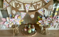 Image 2 of Rustic Easter Cupcakes - set of three - Easter Eggs 