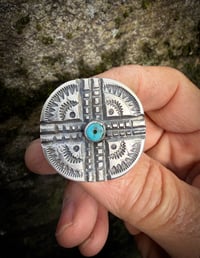 Image 3 of WL&A Handmade Walking Liberty Silver Half Dollar Old Style Crossroads Ring - Size 7.5