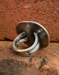 Image 5 of WL&A Handmade Walking Liberty Silver Half Dollar Old Style Crossroads Ring - Size 7.5