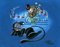 Fish Otto Watta Blues Original Acrylic Painting