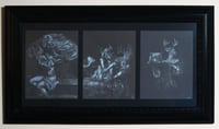 Three Drawings Narrative Large Framed Print