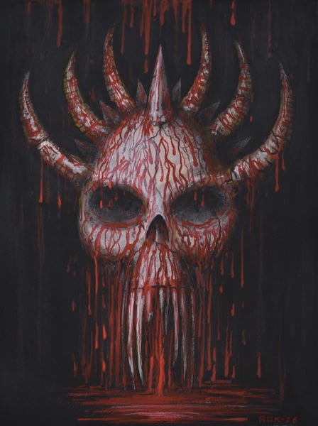 Image of BLEEDING INSANITY MkIII - small original painting