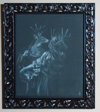 "Stains of Blood" Hand Embellished Framed Print