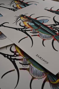Image 3 of Catfish Tribal Print