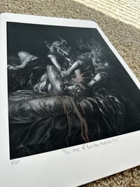 Limited edition hand embellished “The Voice of that Man Maddens Me” Print