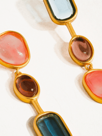 Image 2 of Delia 18K Gold Vintage Mismatch Drop Earrings