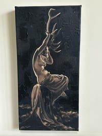 "Silent Moment" Hand Embellished 20x10in Canvas Print