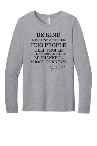 Image of Grey Long Sleeve MESSEGE Shirt